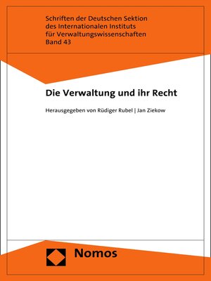 cover image of Die Verwaltung und ihr Recht